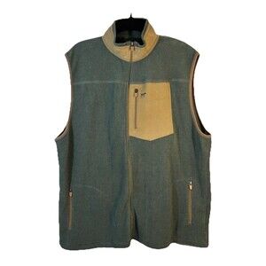 Southern Point Co. Bennington Vest Men’s XL Green & Tan Pointer Logo